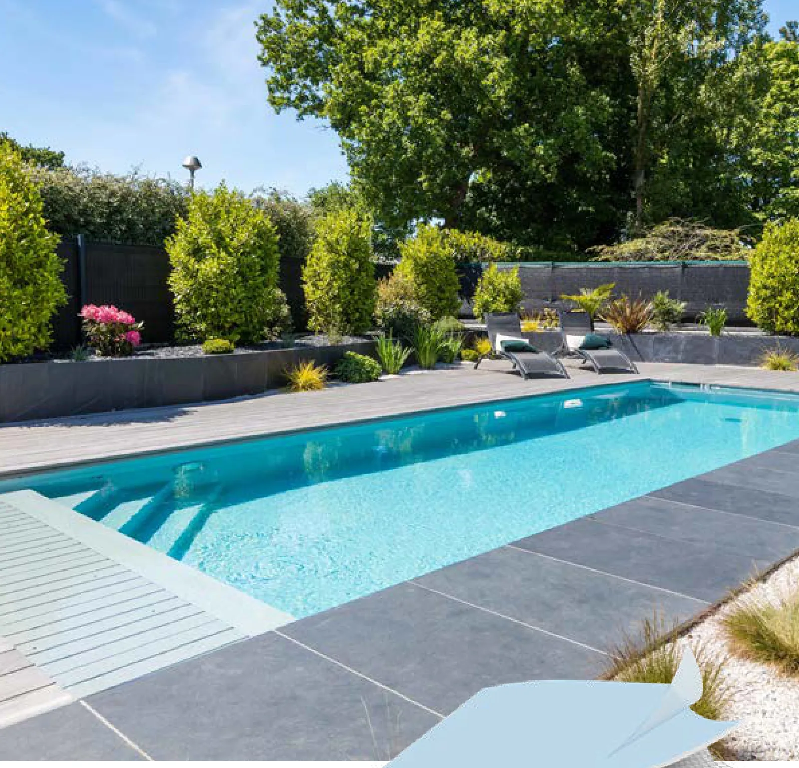 Aperçu d’une piscine avec membrane armée BWT Be BRANE